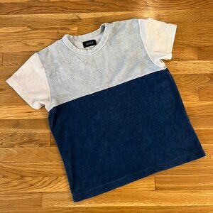 Howlin' Terry Terrycloth T-Shirt Blue-Grey Block - Men's XL
